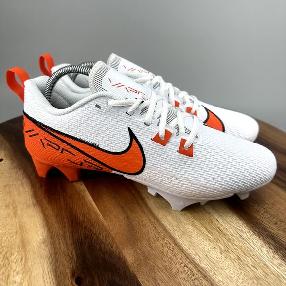Nike Vapor Edge Speed 360 2 Football Cleats White/Orange FQ4045-100 Mens Size 13 - Picture 1 of 8